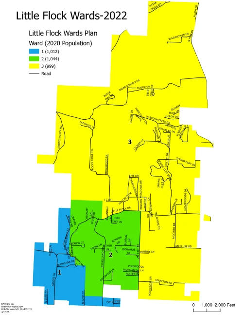 Little Flock Arkansas Wards Map 2022